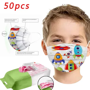 

Mascherine Disposable Respirator Industrial 3ply Ear Loop Printed Fashion Children'S Mask Disposable Safety Face Mask Mascherina