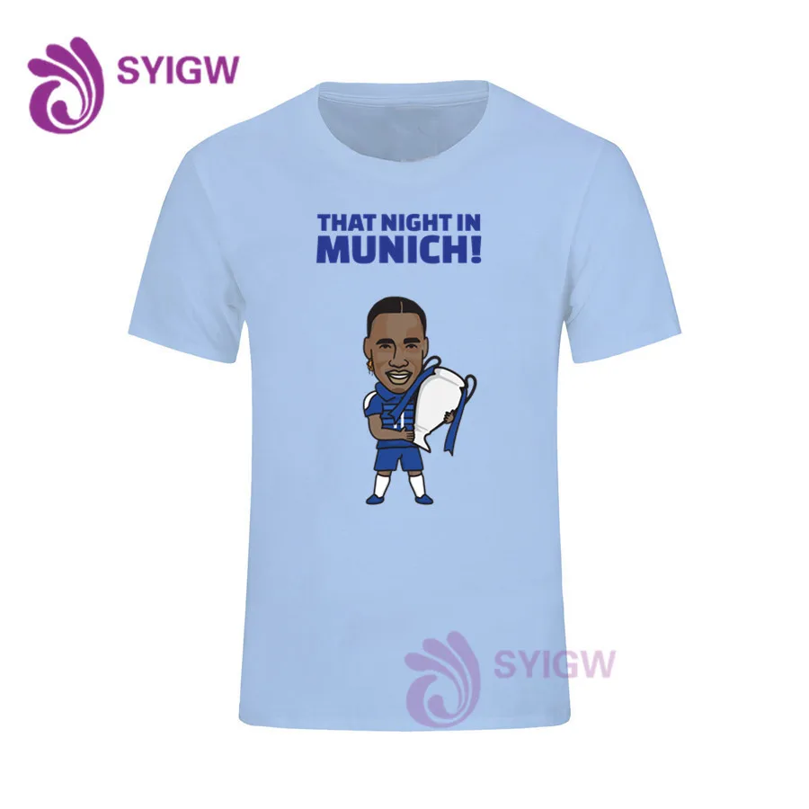 2 Didier Drogba, футболка с рисунком, короткий рукав, повседневные топы, крутой принт, хлопок, Мужская футболка классная, футболка 0122-7 - Цвет: 2