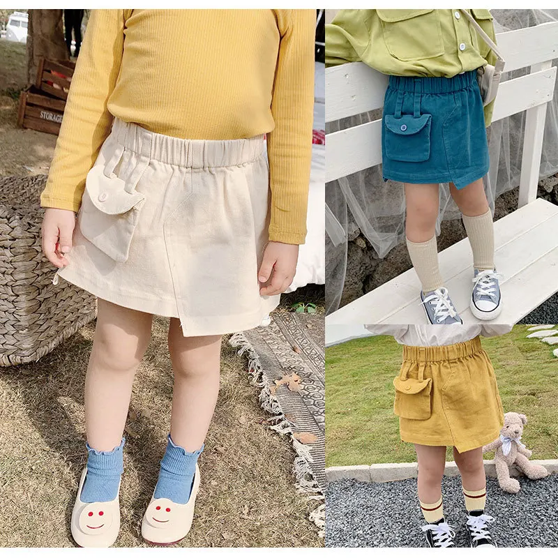 

XINI MOMMY 2020 Spring Autumn KILTS, babies, a-line skirts for little girls Cotton baby girl clothes girls party dress Y295