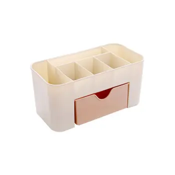 

Cosmetic Jewelry Storage Drawer Durable Plastic Makeup Brush Box Home Office Remote Control Lipstick Holder