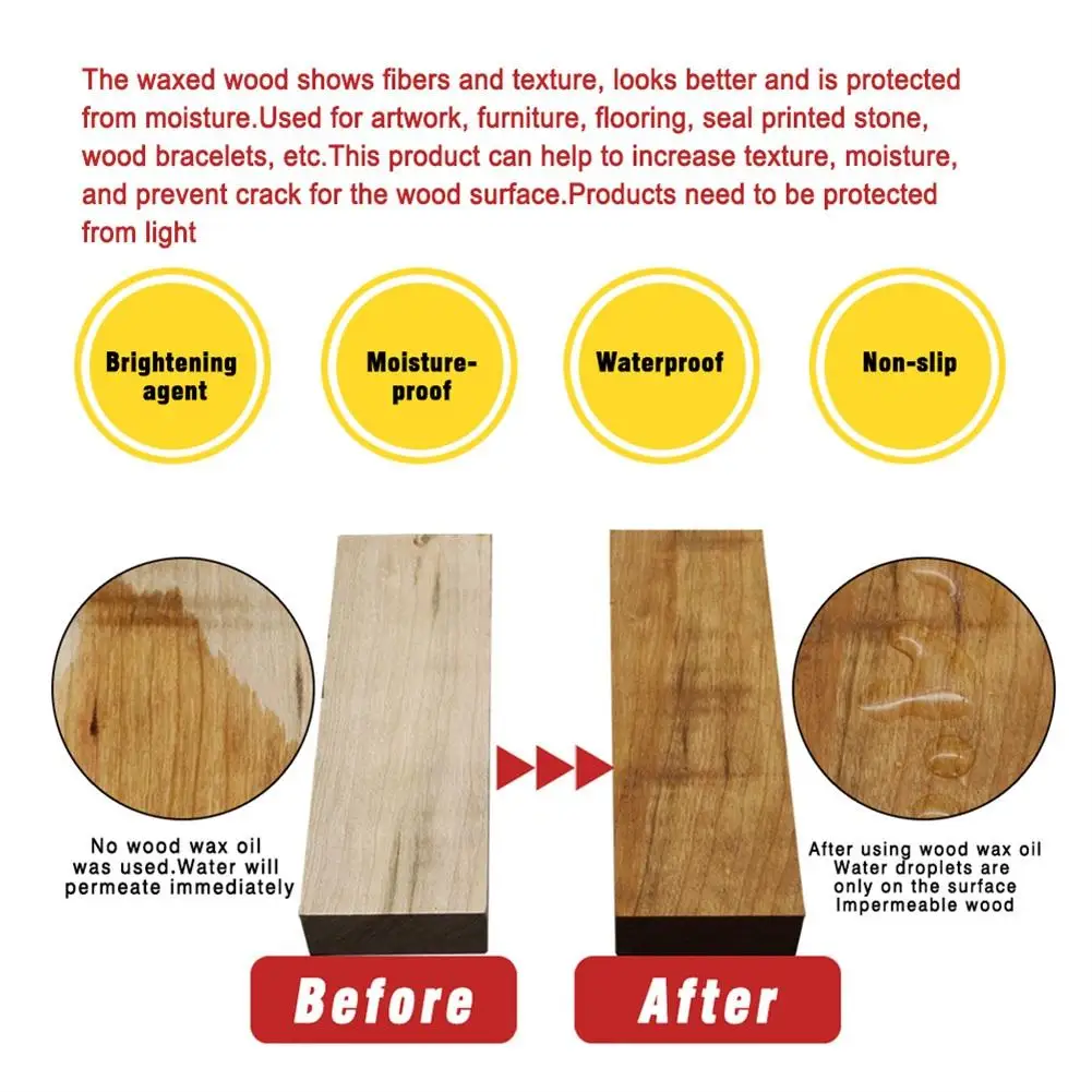 Solid Wood Maintenance Wax Spray Dirt Removal Waterproof Wax Spray for Furniture Polishing Home Cleaning