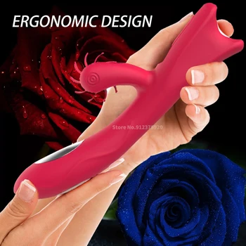 Adult Ice And Fire Vibrator Female Hand Held Dildo G Spot Clitoris Stimulator Sex Machines Toys For Women Vagina Masturbation 6
