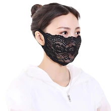 1 шт., хлопковые Кружевные маски для лица, рта, носа, безопасности, респиратор для велоспорта, PM2.5, противопылевая маска