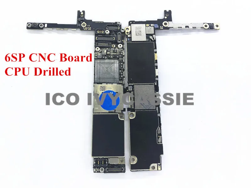 

For iPhone 6sp 6S Plus CNC Board Drilled With CPU 16/64/128GB iCloud Locked Motherboard Remove CPU Swap Mainboard Logic Board