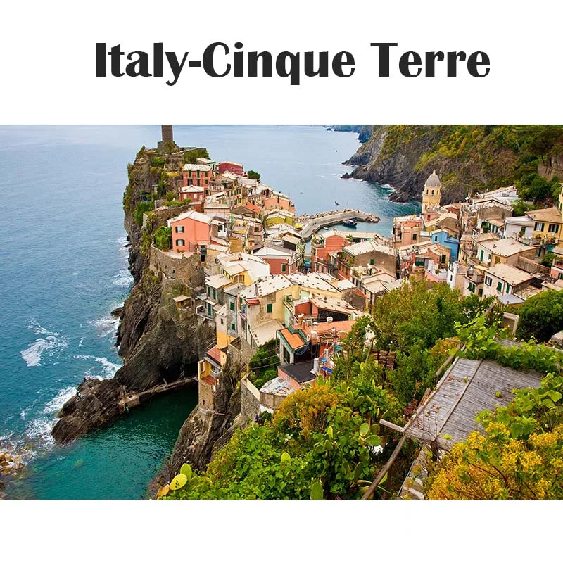 1000 шт Сделай Сам Италия Cinque Terre town дорожный пейзаж бумага 3D архитектурное здание