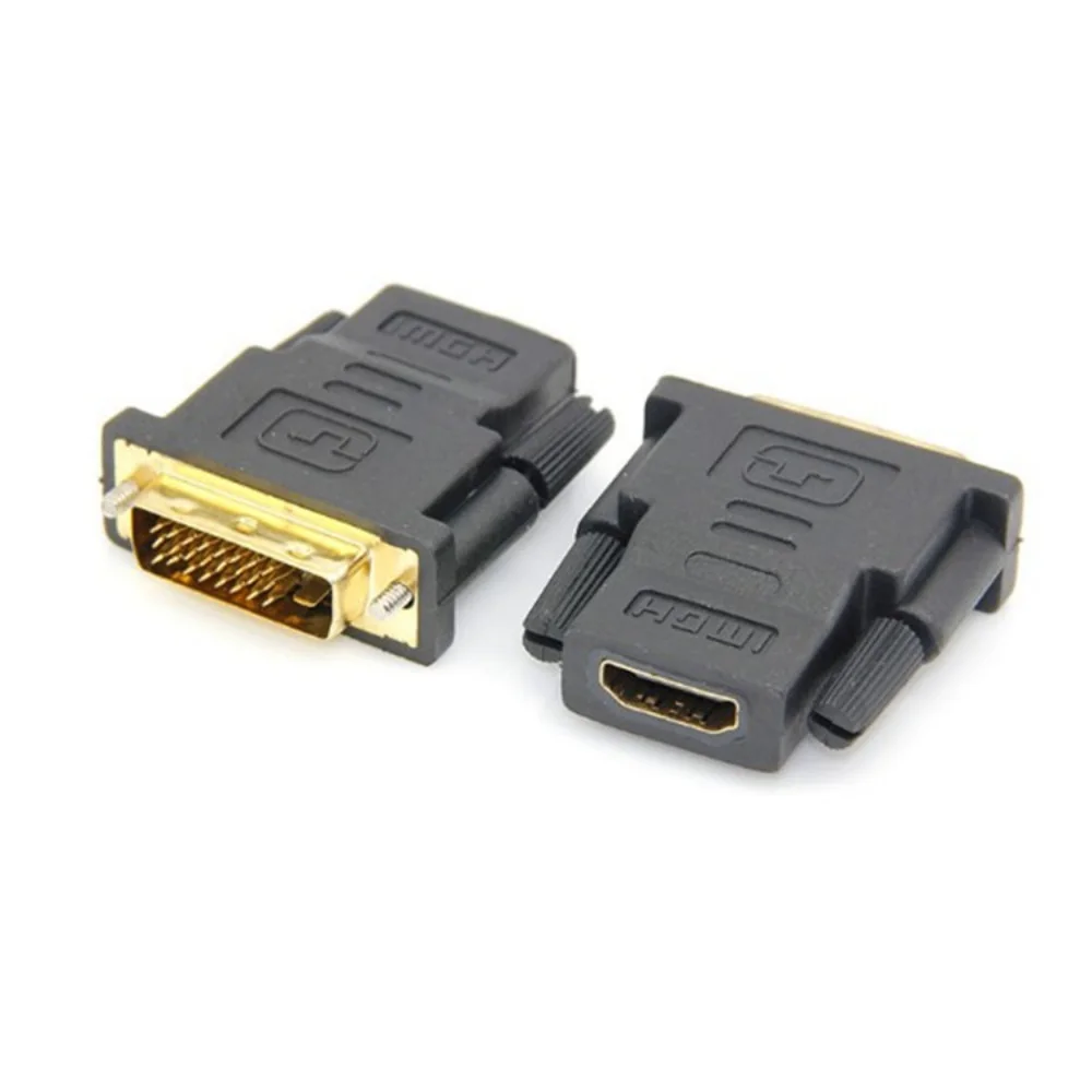 DVI 24+ 1 Мужской к HDMI Женский адаптер конвертер позолоченный DVI 24+ 1 к HDMI конвертер 1080P для ПК PS3 проектор HD tv Box