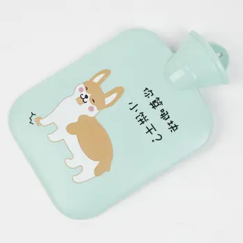 

PVC water injection hot water bottle student explosion-proof portable creative cartoon girl warm water bag leg warmer
