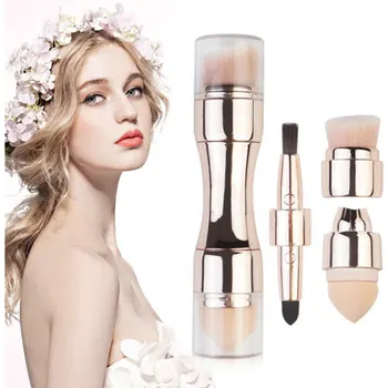 

No Logo 4 In 1 Makeup Brushes Foundation Eyebrow Shadow Eyeliner Blush Powder Brush Cosmetic Concealer Professional Maquiagem