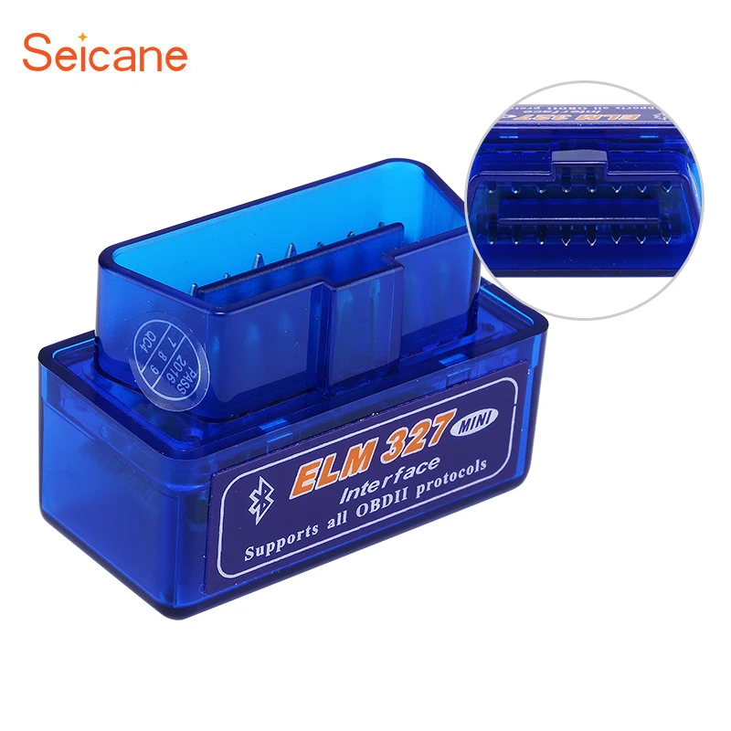 

Seicane Car EML327 V1.5 Bluetooth OBD2 Scanner Codes Reader Adapter Auto Diagnostic Tool for Android Torque support Bluetooth
