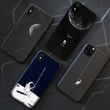 Космонавт земля черный чехол для телефона для iphone 6 7 8 6s 6 s Plus чехол для Funda iphone X XR XS Max 5 5S se 11 Pro Max чехол