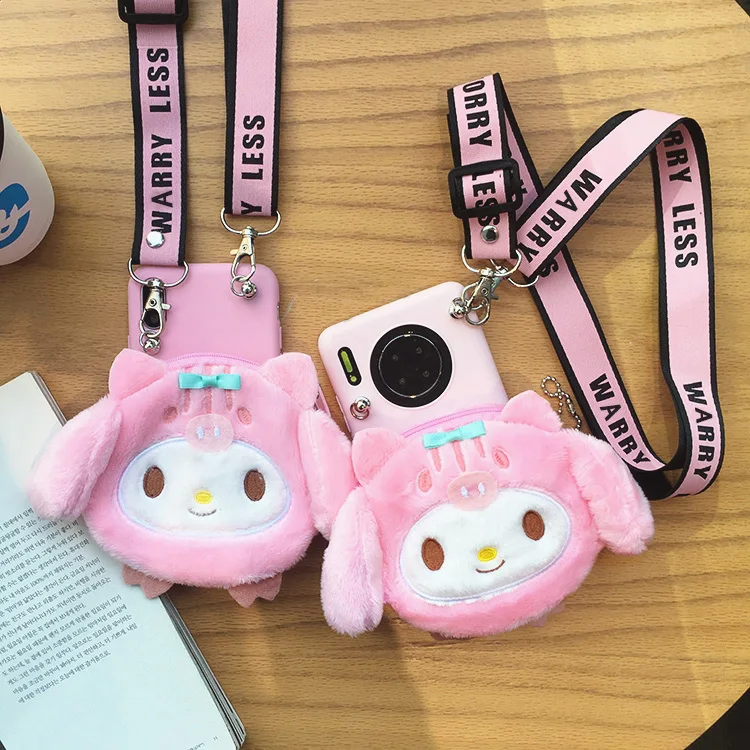 Чехол SAM S11 plus с милым 3D принтом My melody для samsung Galaxy S6 S7 Edge S8 S9 S10E, мультяшный кошелек, кошелек, сумка, чехол+ ремень