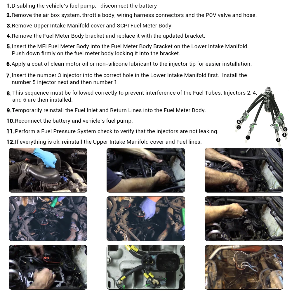 Spider Fuel Injector FJ503 w/ Retaining Bracket SCPI to MPFIFJ10565 217-3028 12568332 For 96-05 Chevy Chevrolet GMC GM V6 4.3L