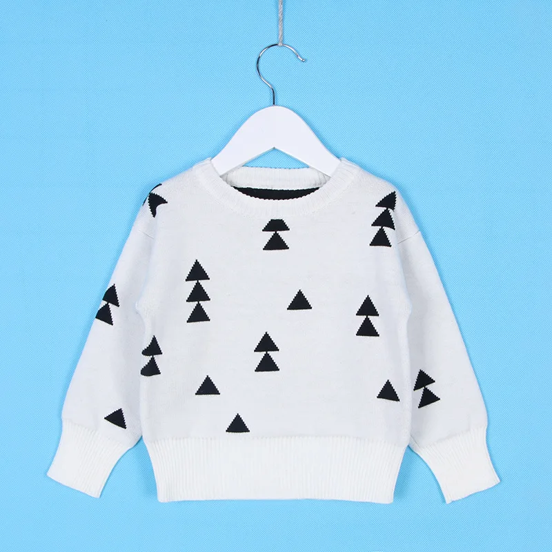 Свитер для маленьких девочек; сезон осень-зима; детский трикотажный пуловер для мальчиков; свитер с рисунком рождественской елки; вязаный свитер; детская одежда
