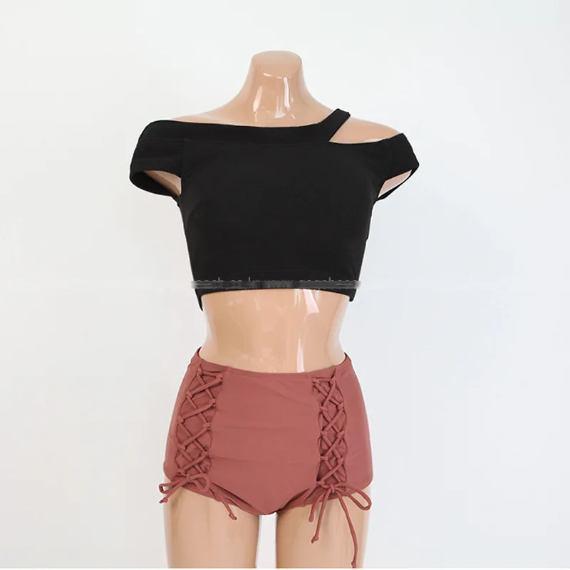 Танкини женский купальник из двух частей Бразильский бикини для девочек