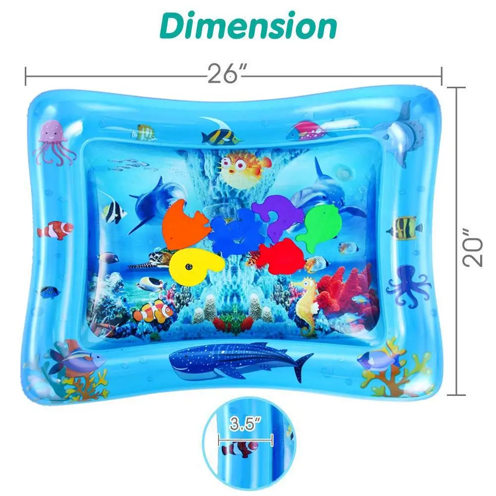 Kid Summer Inflatable Water Mat For Babies Safety Cushion Ice Mat Early Education Toys Play