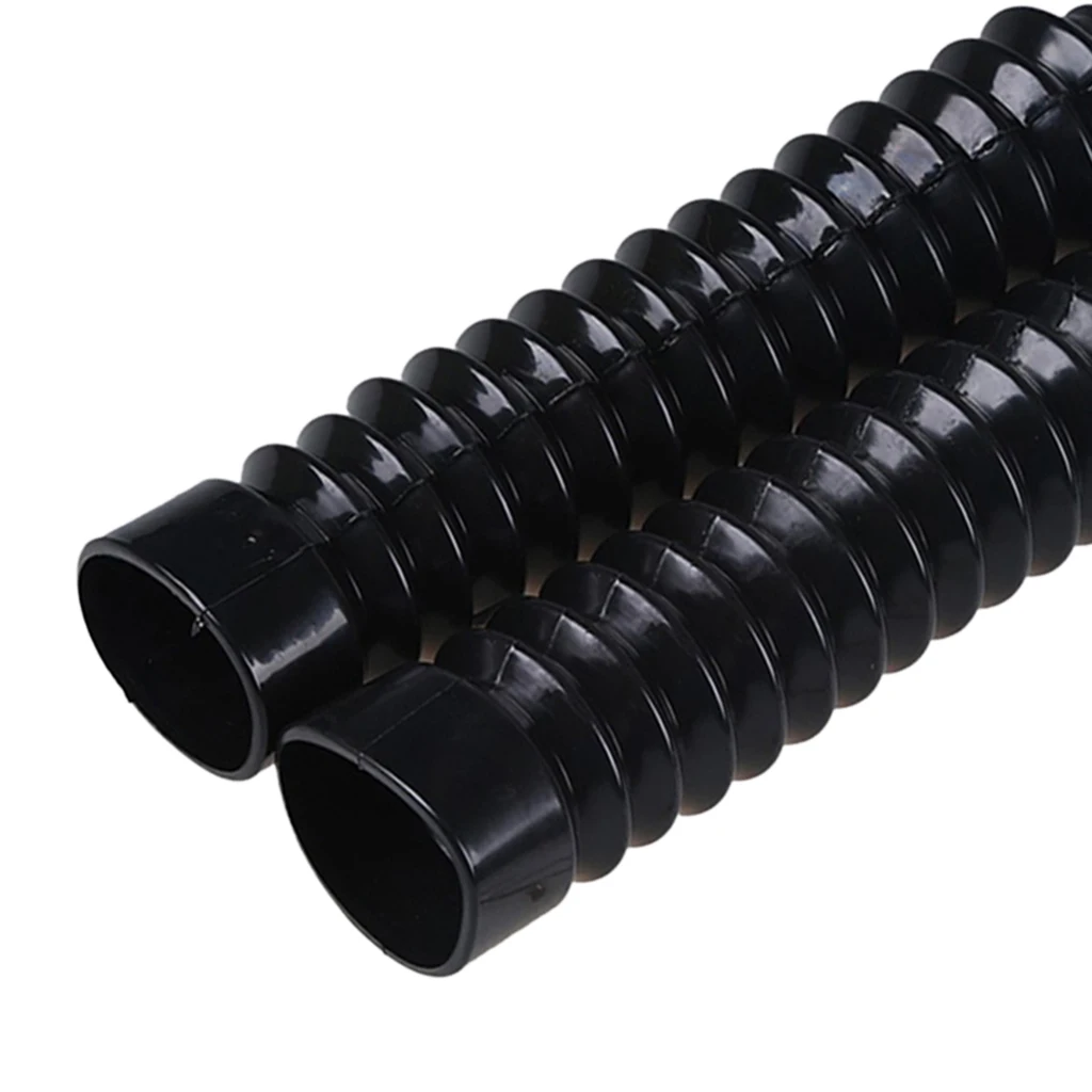 1 Pair Front Fork Dustproof Boot Shock Absorbers 210x42x25mm Black