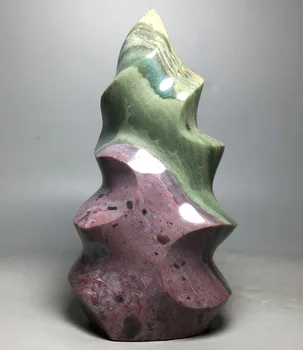 

670g Natural quartz crystal home decoration flame type ocean jasper flame