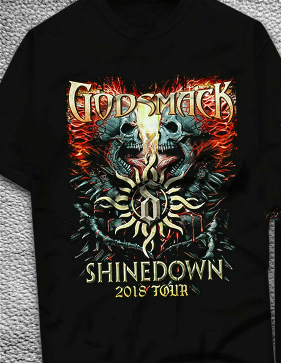 Новинка Godsmack shinedawn Тур даты Мужская черная футболка Размер S-2Xl новейший стиль футболка