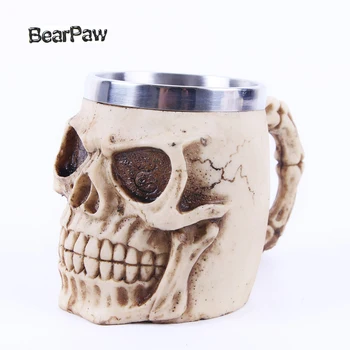 

BearPaw Realistic Fantasy Skull Coffee Mug And Tankard