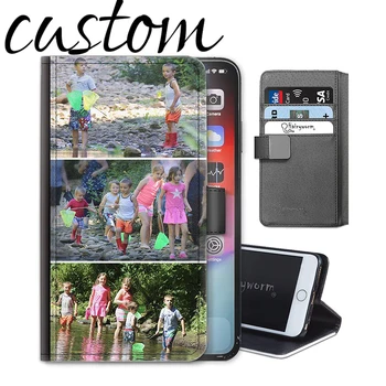 

Personalized leather flip wallet cell phone case for Sams A8 star a530 A6 plus A6S A7 2016 A710 A720 A730 A9 A5 2017 A7 2018