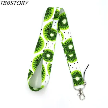

12Pcs Kiwi Fruit Neck Strap Lanyard for Keys ID Pass Card Badge Holder Mobile Phone Straps Hang Rope Webbing Keycord