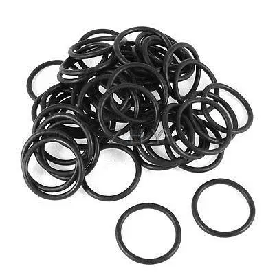 

50 Pcs 38mm x 4mm Rubber Sealing Washers Oil Filter O Rings Black
