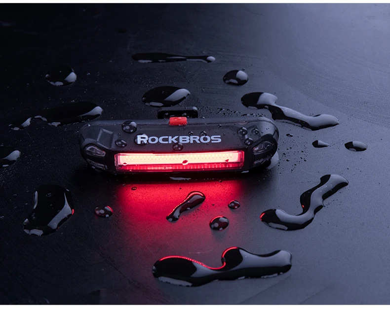 ROCKBROS Waterproof Bike Headlight MTB Bicycle Front Lamp Rechargeable Bicycle Light Cycling Riding Flashlight Bike Accessories