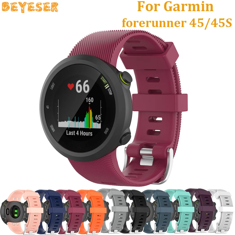  For Garmin forerunner 45 45S Sport Silicone wrist strap Replacement Smart watch bands For forerunne - 4000217055045