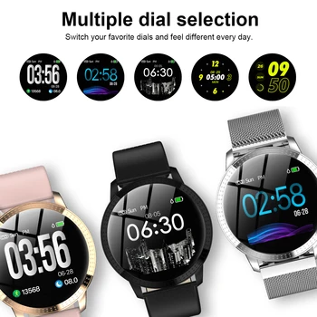 

CF18 Smart Watch 1.22inch Screen BT4.0 Waterproof Pedometer Calories Alarm Clock Heart Rate Monitor Smart Bracelet for Android