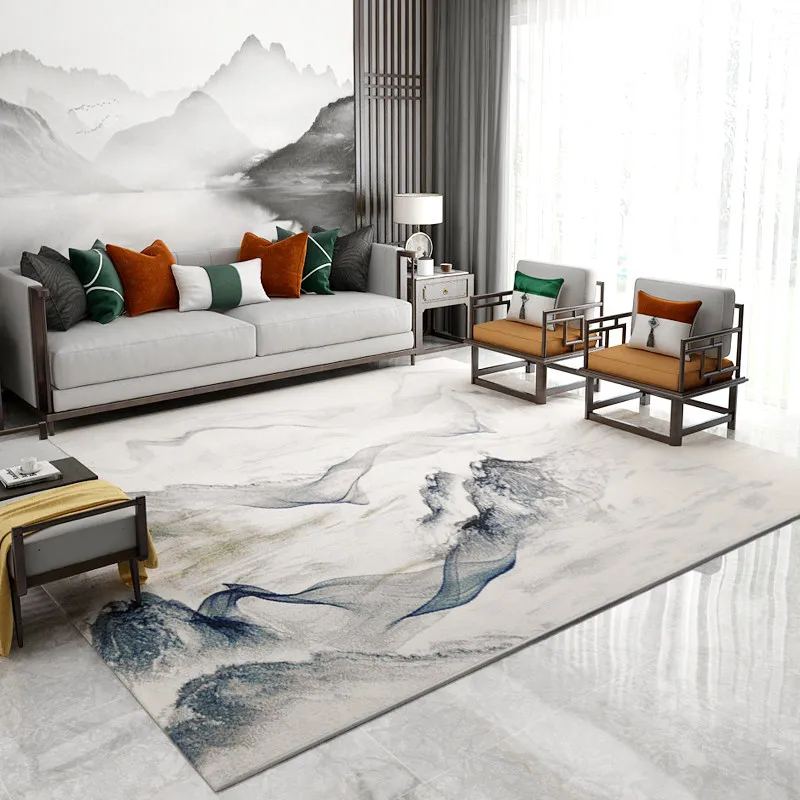 

Traditional Chinese Carpets For Living Room Classic Painted Rugs For Bedroom Sofa Coffee Table Floor Mat Thicken Study Area Rug