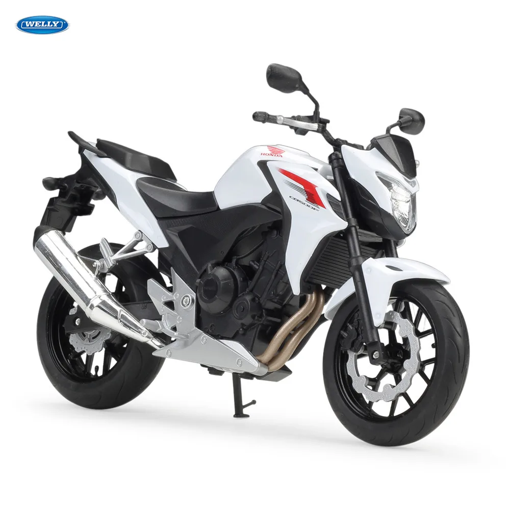 

WELLY 1:10 Honda HONDA CB500 Diecast Alloy Motorcycle Model Toy For Children Birthday Gift Toys Collection