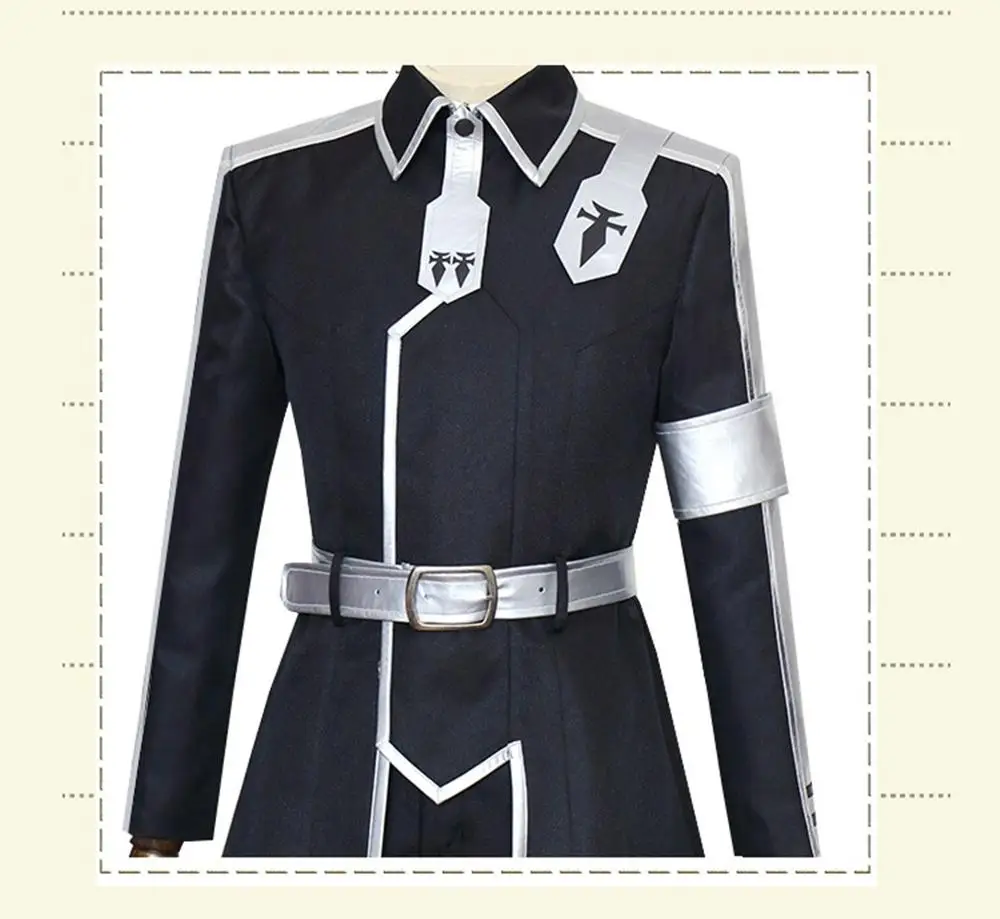 Sword Art Online Alicization Косплей Костюм Kirigaya Kazuto Kirito Eugeo униформы наряды Аниме Косплей Костюм высокого качества