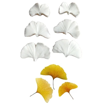 

Ginkgo Leaf Petal Veiner Silicone Mold Water Paper Fondant Gumpaste Sugar Clay Flower Mould Cake Decorating Tools M2161