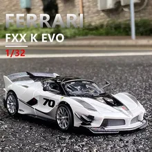 

1:32 Ferrari FXX K Evo Sports Car Four Way Alloy Car Model Metal Acousto-optic Toy Car Children's Gift Car Collection Ornaments
