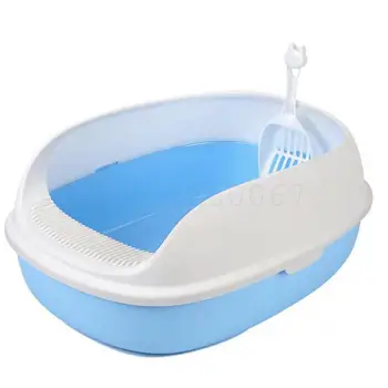 

Simple Semi-enclosed Cat Litter Basin Cat Toilet Large Anti-splash Cat Litter Basin Cat Excrement Basin Small Cat Litter Basin