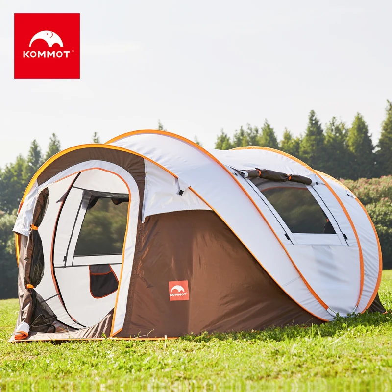

KOMMOT Throw Tent Outdoor Automatic Tents large Throwing Pop Up Waterproof Camping Hiking Tent Waterproof Large Family Tents