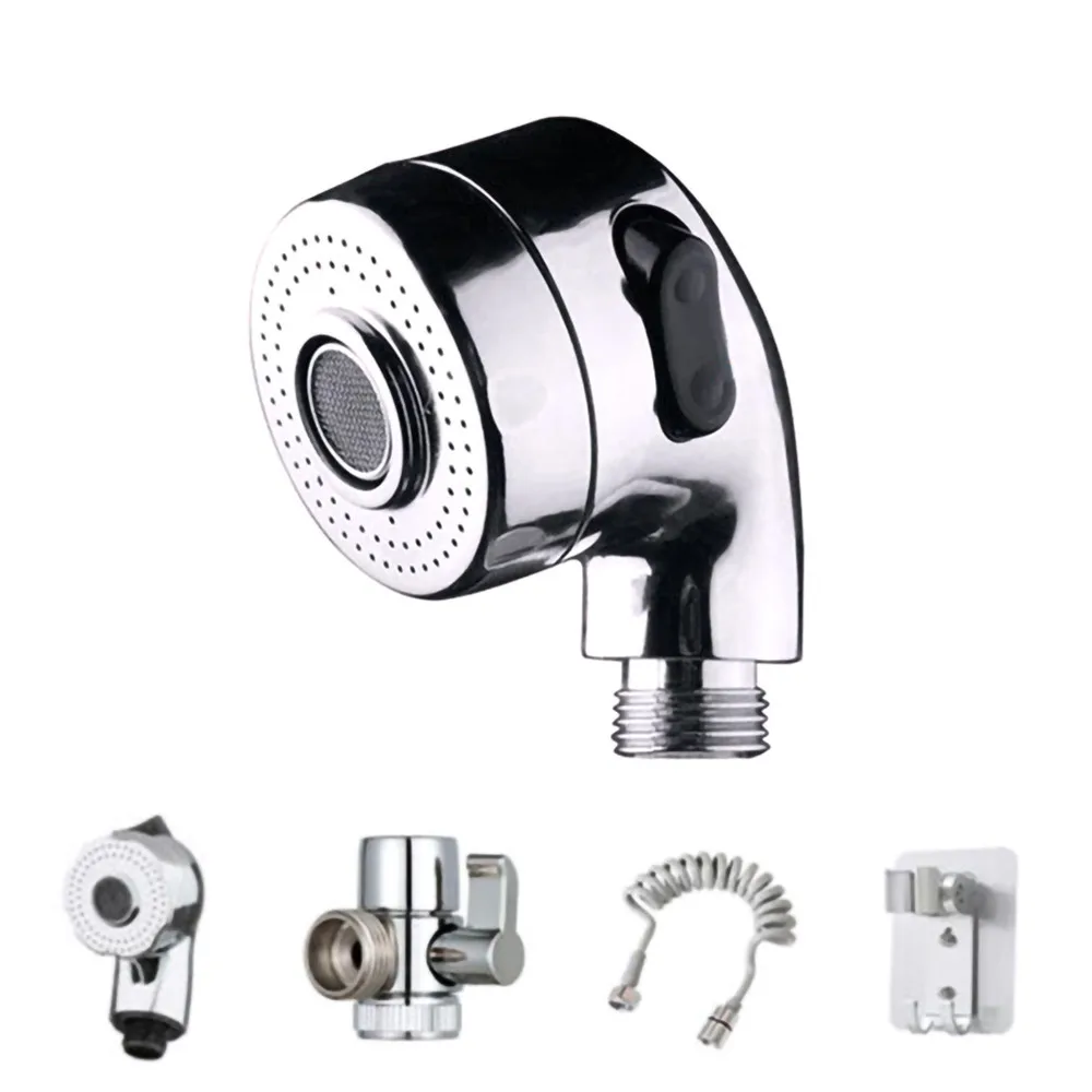

Bathroom faucet external shower hand-held telescopic small nozzle set shampoo base + hose + nozzle + valve shower head