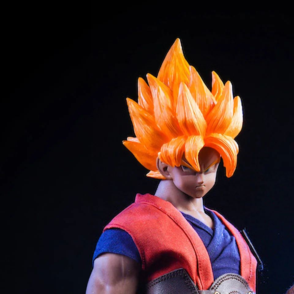 Tronzo VSTOYS 1/6 Goku фигурка 19XG41 Гоку пользовательские головной убор одежда аксессуары набор костюм для PHICEN TBLeague M33 тела - Цвет: Face B and Clothes