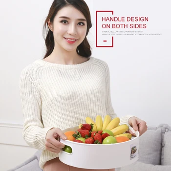 

Multi-functional Non-Slip Rotating Storage Tray Plastic Cosmetic Storage Holder Kitchen Cruet Storage Tray Desktop Fruit Tray