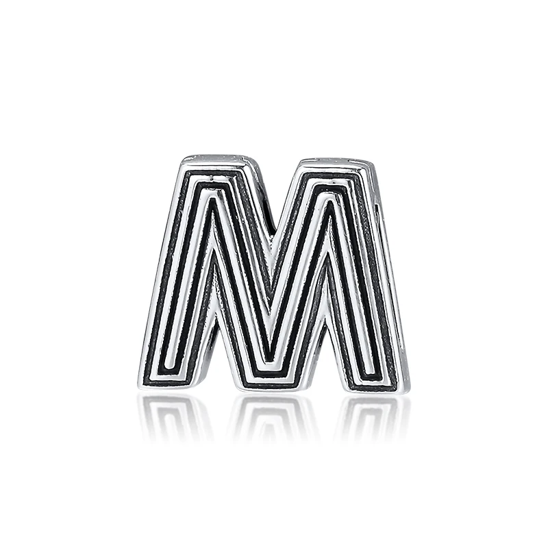 

Original Beads Reflexions Letter M Clip Charm Fits Pandora Bracelet 925 Sterling Silver Beads for Jewelry Making kralen perles