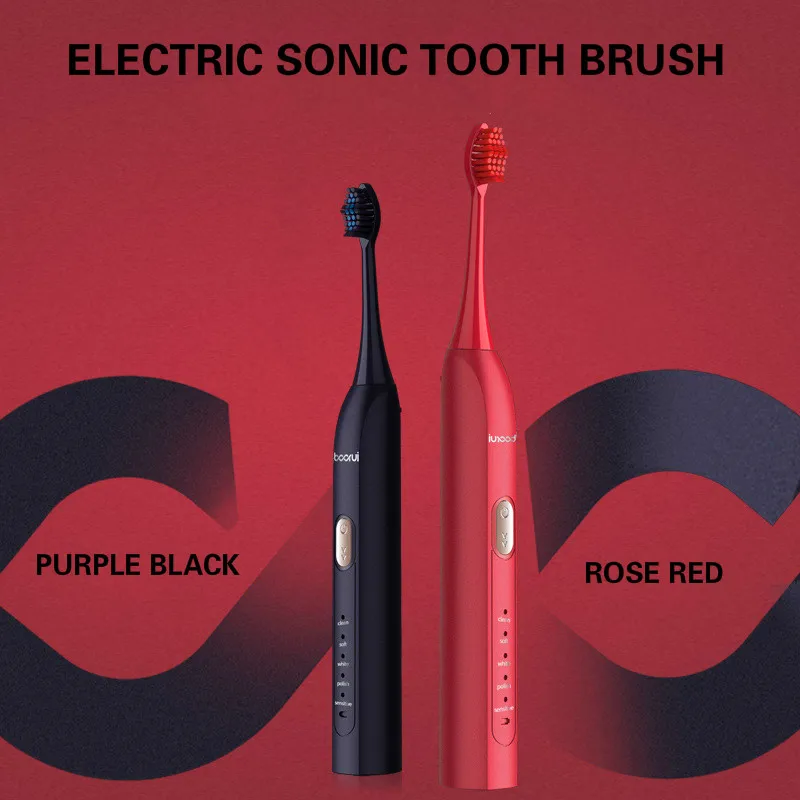 

5 Mode Electric Sonic Toothbrush Induction Charging USB Rechargeable Adult Automatic Toothbrushes Waterproof Vibrating Fashion