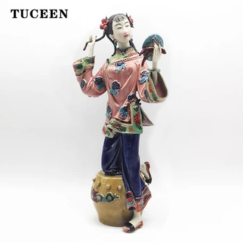 

Home Decor Sculpture Ceramic Statues for Decoration Home Decoration Accessories Decorative Ceramic & Enamel Figurines Crafts
