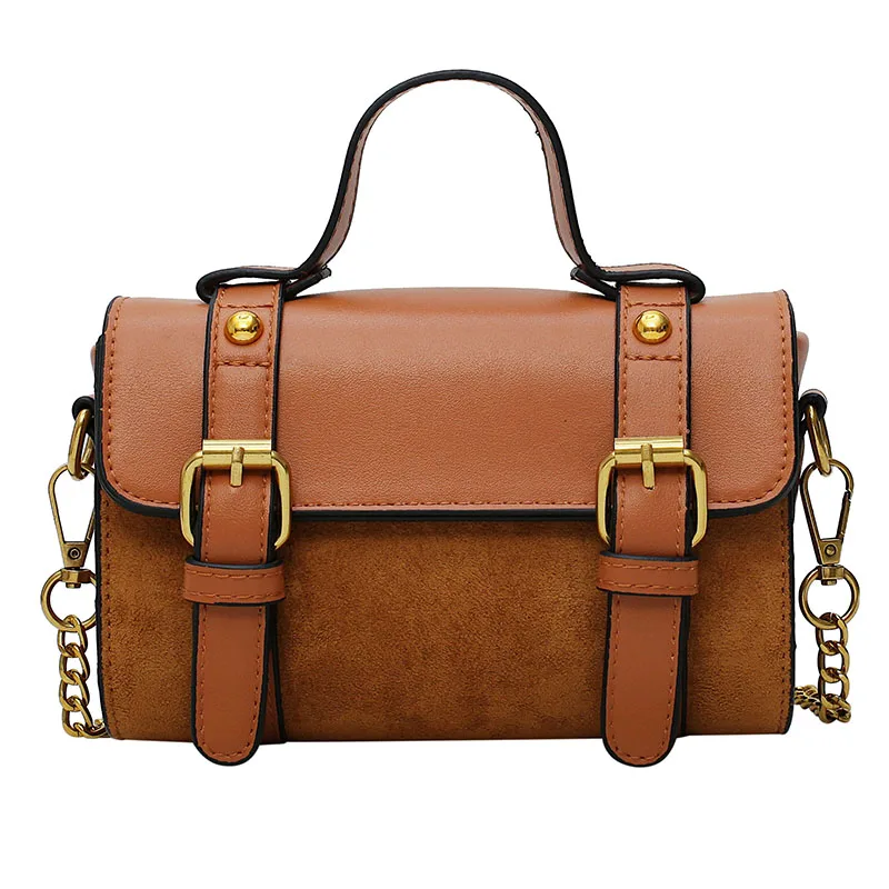 

Vintage Fashion Female Small Tote bag 2019 New High Quality PU Leather Women's Designer Handbag Chain Shoulder Messenger Bag