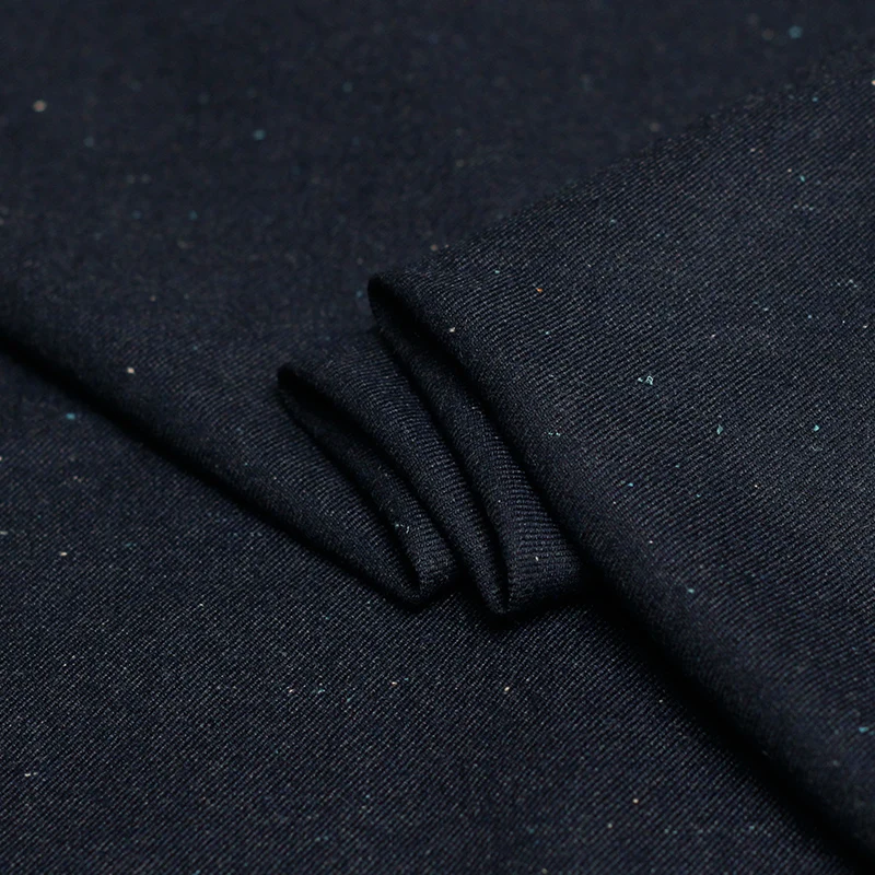 Перламутровый NavyBlue Star Ponite камвольная шерсть ткани шерсть материалы для одежды осенние женские костюмы швейная ткань