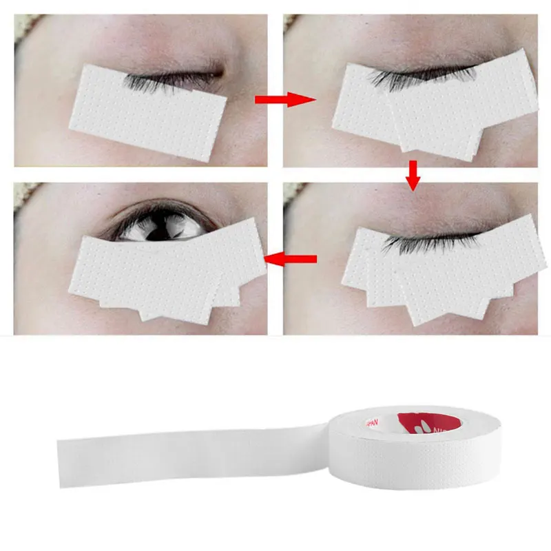 5 Rollen 900 cm Wimpernverlängerung, fusselfreie Augenpads, atmungsaktiv, Pfropfen falsche Wimpern, Mikroporenband unter den Augenklappen – Detail 1