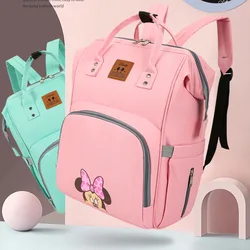 Bolsa de pañales para bebé, mochila de viaje para cochecito de bebé, Mickey Mouse, mamá, Disney, maternidad