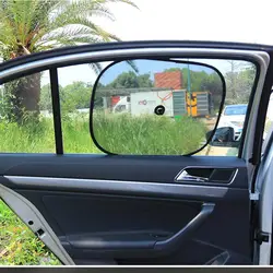 2 шт черный Автомобильный солнцезащитный козырек боковое заднее стекло козырек от солнца козырек экран Солнечная Защитная сетка крышка