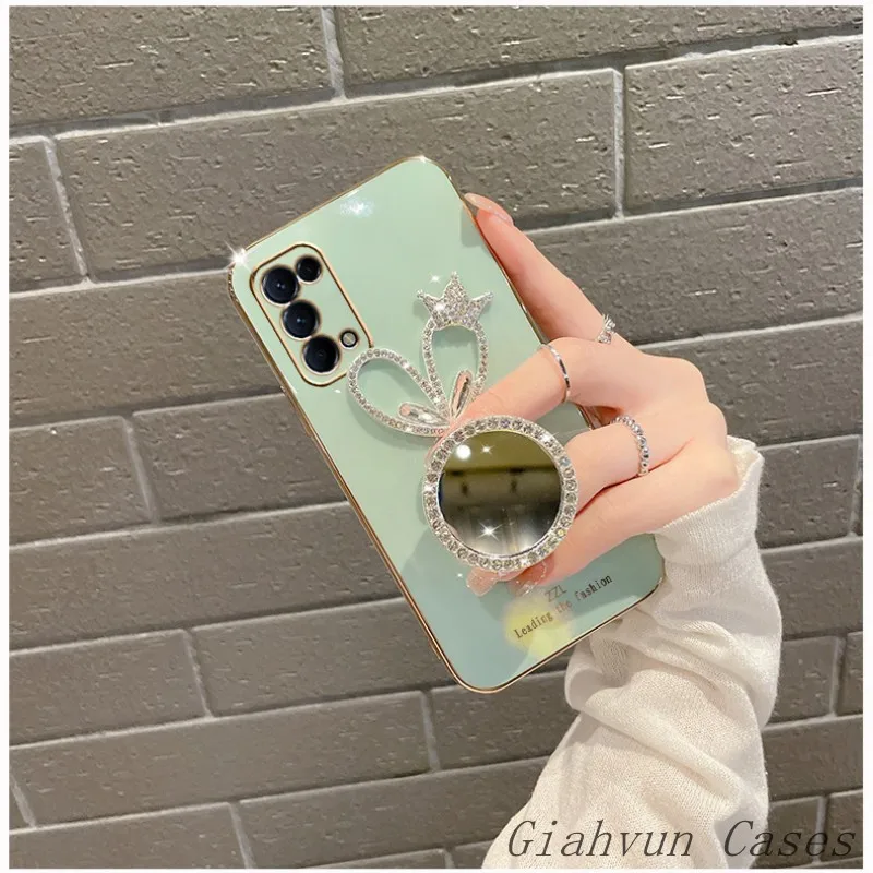 Алмазный зеркальный держатель кронштейна для Samsung A32 A52 A72 S20 S21 S22 Plus Ultra + Pro FE A 71 51 Note