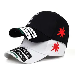 2019 Новая мода бейсбольная кепка модная черная печать папа шляпа Спортивная Солнечная шляпка для отдыха регулируемые Гольф солнечные шляпы
