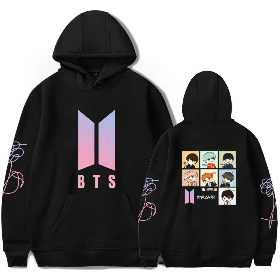 Bulletproof Boys Hoodie New Album LOVE Yourself Cartoon Hoodie Should Aid the Clothes